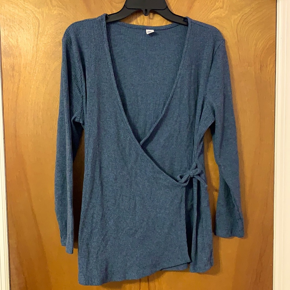 Old Navy faux wrap sweater
